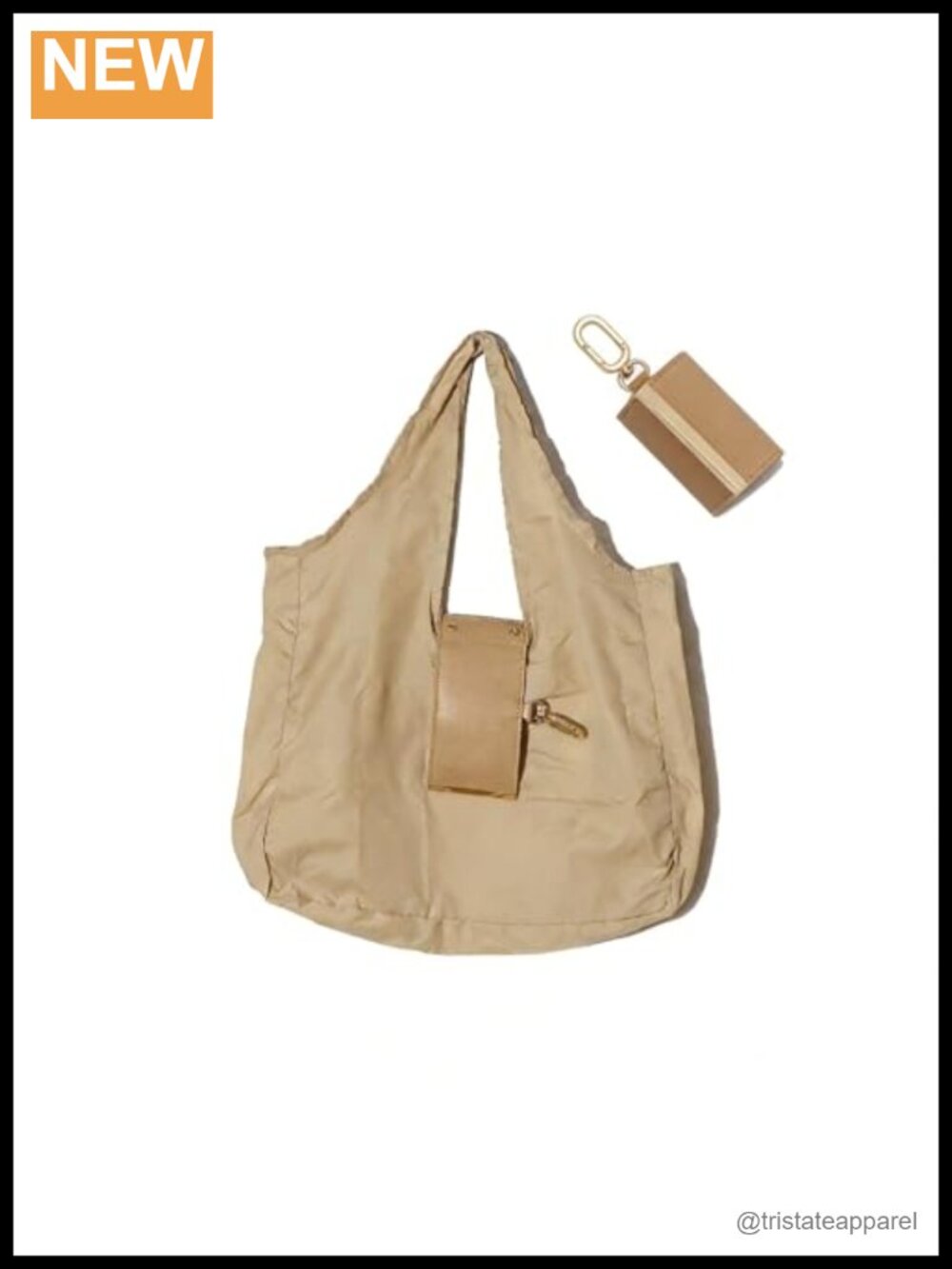 Foldable Reusable Keychain Tote Bag Large Capacity Portable Shopping Travel